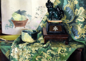 Blanche Dillaye -- Oriental Still Life Oil on Canvas